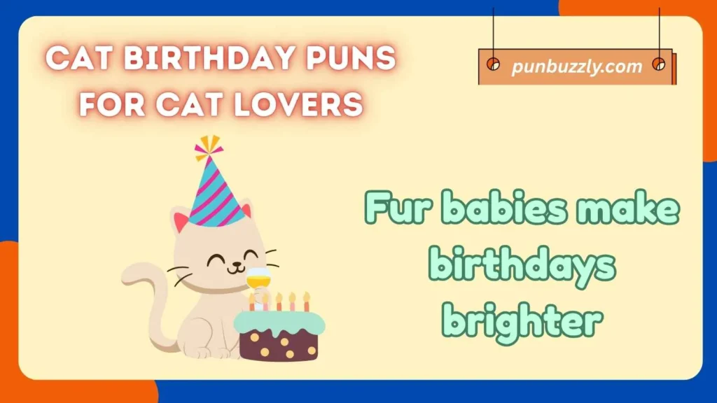 Cat Birthday Puns for Cat Lovers