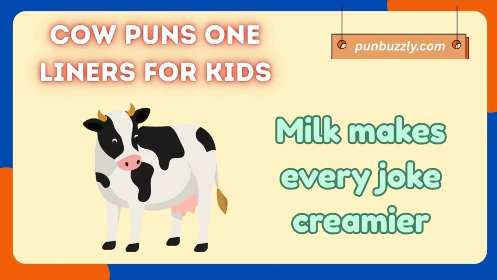 Cow Puns One Liners for Kids